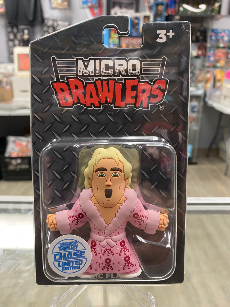 Signed Chase Micro Brawlers + Ric Flair 1/1 Prototype - Pro Wrestling Tees