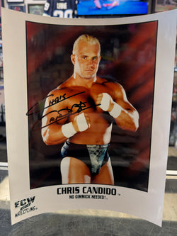 Chris Candido signed ECW Wrestling 8x10 Photo RARE