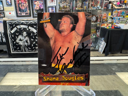 Shane Douglas signed WCW Wrestling Card