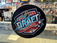 Brad Lambert signed 2022 NHL Draft Hockey Puck