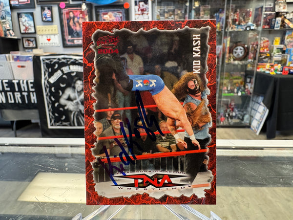 Kid Kash signed TNA Wrestling Card