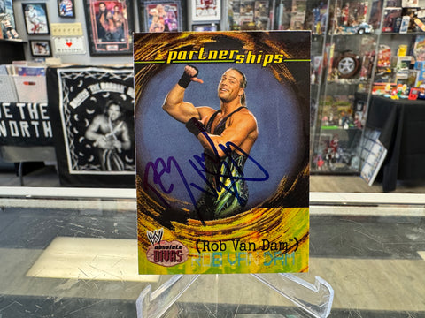 Rob Van Dam signed WWE Wrestling Card