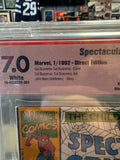 Spectacular Spider-Man #184 signed by Stan Lee CBCS 7.0