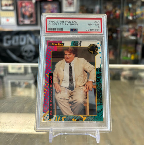 1992 Star Pics Saturday Night Live Chris Farley Show #48 PSA 8