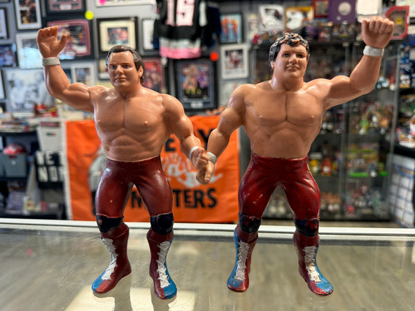 WWF LJN British Bulldogs Figures 1986 Wrestling WWE Davey Boy Smith Dynamite Kid