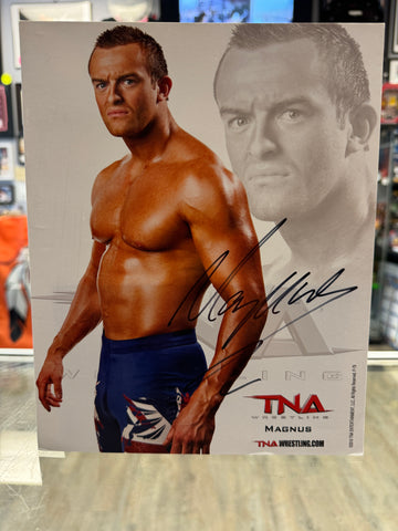 Magnus Nick Aldis signed TNA Wrestling 8x10 Photo