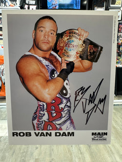 Rob Van Dam signed ECW Wrestling 8x10 Photo