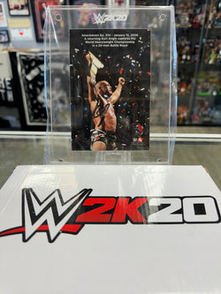 WWE 2K20 Smackdown 20th Anniversary Exclusive Kurt Angle Autographed Plaque Auto