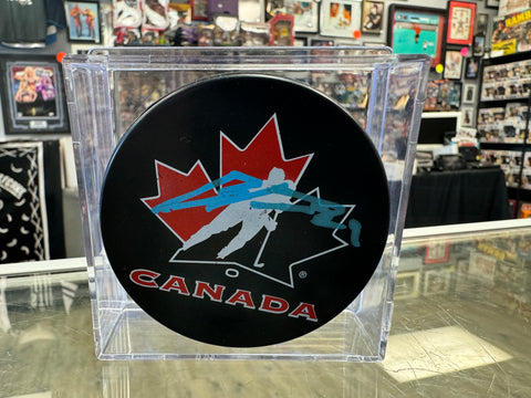 Brayden Yager signed Team Canada Hockey Puck