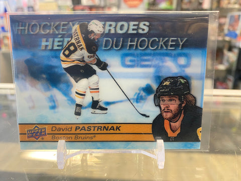 2021-22 Upper Deck Tim Hortons Hockey Heroes #H18 David Pastrnak