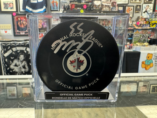 Mark Scheifele signed Winnipeg Jets Hockey Puck