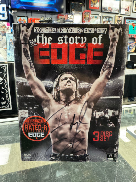 Edge signed WWE You Think You Know Me? DVD signed x2