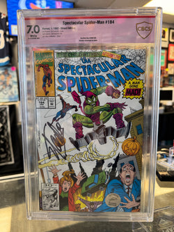 Spectacular Spider-Man #184 signed by Stan Lee CBCS 7.0