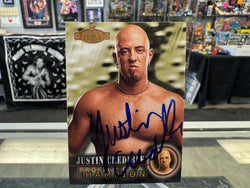 Justin Credible signed WWE Wrestling Card