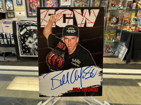 Bill Alfonso signed ECW Wrestling Card