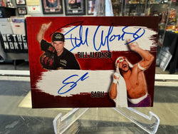 Sabu & Bill Alfonso signed ECW Wrestling Card