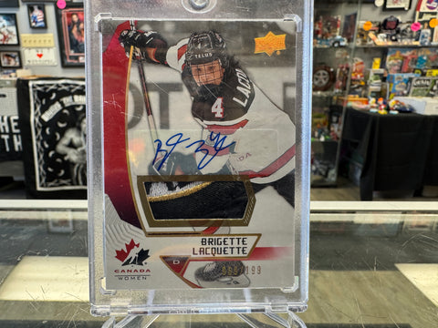 Brigette Lacquette /199 Auto Patch 2019 Team Canada Juniors Women’s