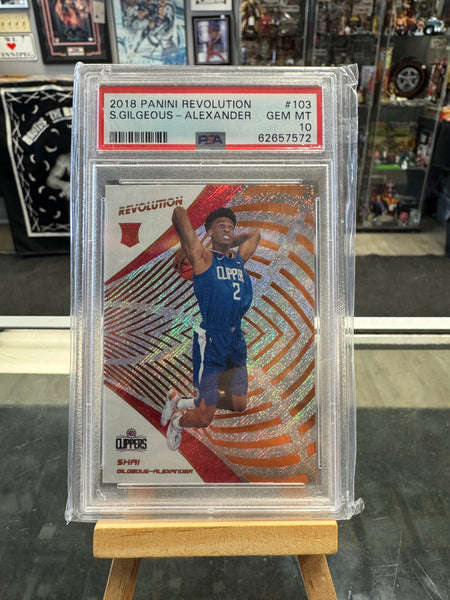 2018-19 Panini Revolution Shai Gilgeous-Alexander Rookie Card RC #103 PSA 10