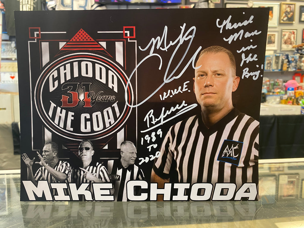 Mike Chioda signed WWE Wrestling Referee 8x10 Photo – First Row ...