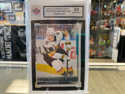 2018/19 UPPER DECK UD YOUNG GUNS HOCKEY CARD #237 ZACH WHITECLOUD ROOKIE KSA 10