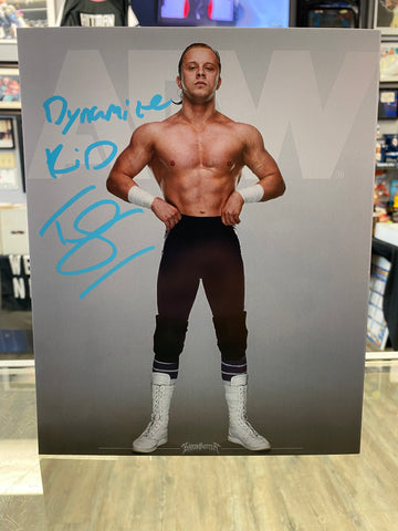 Dynamite Kid Tommy Billington signed AEW Wrestling 8x10 Photo