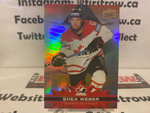 Shea Weber 2021-22 Upper Deck Tim Hortons Team Canada #12