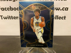 James Wiseman 2020-21 Panini Select Blue Retail #62 Rookie Card RC Concourse