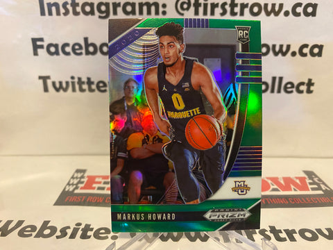 Markus Howard #80 Rookie RC Green Prizm 2020-21 Panini Prizm Draft Picks