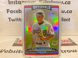 Ryan Zimmerman 2006 Topps Chrome Refractor Rookie Card #284