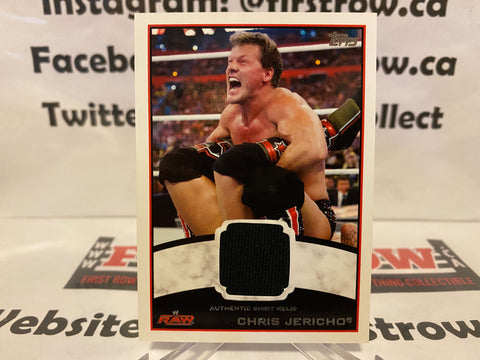 WWE Chris Jericho 2012 Topps Authentic Event Worn Shirt Relic Card Black