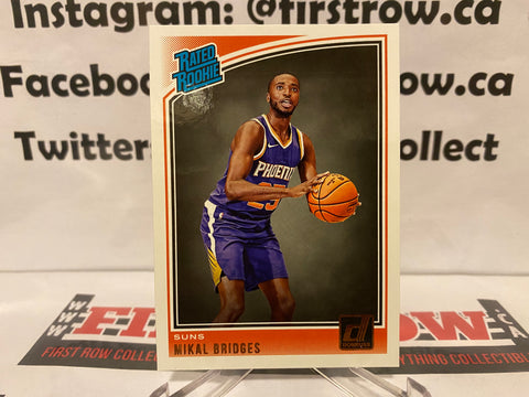 2018 Panini Donruss #200 Mikal Bridges Phoenix Suns RC Rookie Card!