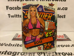 Mandy Rose 2021 Topps WWE Slam Attax Backlash Booster Foil #326 UK Exclusive