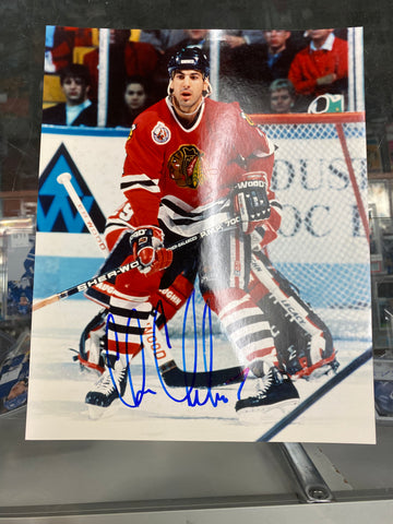 Chris Chelios signed Chicago Blackhawks 8x10 Photo