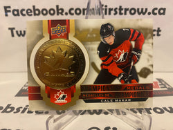 Cale Makar 2021-22 Upper Deck Tim Hortons Team Canada Championship Medals M-3