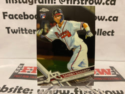 2017 Topps Chrome # 8 DANSBY SWANSON RC Rookie Atlanta Braves