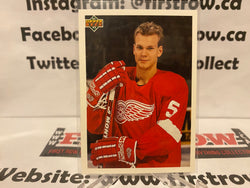 1991-92 Upper Deck Young Guns Checklist NIKLAS LIDSTROM RC #584