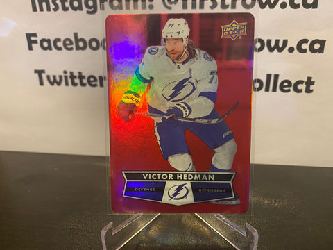 Victor Hedman 2021-22 Upper Deck Tim Hortons Red Die-Cut DC-43