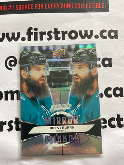 Brent Burns 2020/21 Upper Deck MVP Mirror Mirror Card #MM-3