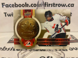 PK Subban 2021-22 Upper Deck Tim Hortons Team Canada Championship Medals M-13