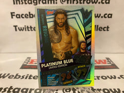 Roman Reigns Platinum Blue #LE5R - WWE Slam Attax 2021 Limited Edition