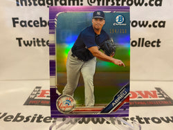 2019 Bowman Chrome Purple Refractor ALBERT ABREU New York YANKEES /250