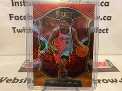 2020-21 Panini Select Red White Orange Shimmer Prizm Precious Achiuwa Rookie RC