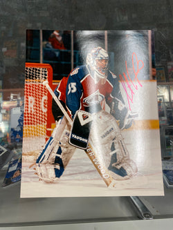 Stephane Fiset signed Colorado Avalanche 8x10 Photo