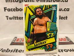 Topps Slam Attax 2021 WWE Wrestling Card 136 Saurav