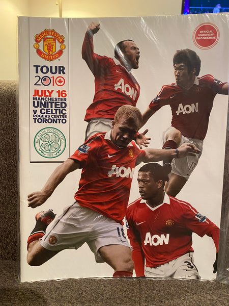 Manchester United v Celtic 16/7/2010 @ Rogers Centre Toronto. Friendly RARE. NEW