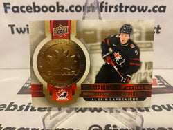 Alexis Lafreniere 2021-22 Upper Deck Tim Hortons Team Canada Championship Medals M-8