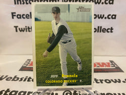 2006 Topps Heritage Baseball #203 Jeff Francis Colorado Rockies