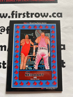 Jim “The Anvil” Neidhart 2021 CanAm Wrestling Retro Series Card