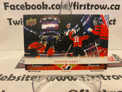 Carter Hart 2021-22 Upper Deck Tim Hortons Team Canada Canvas CM-8