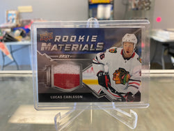 2020-21 Upper Deck Series 2 - Rookie Materials #RM-LC - Lucas Carlsson